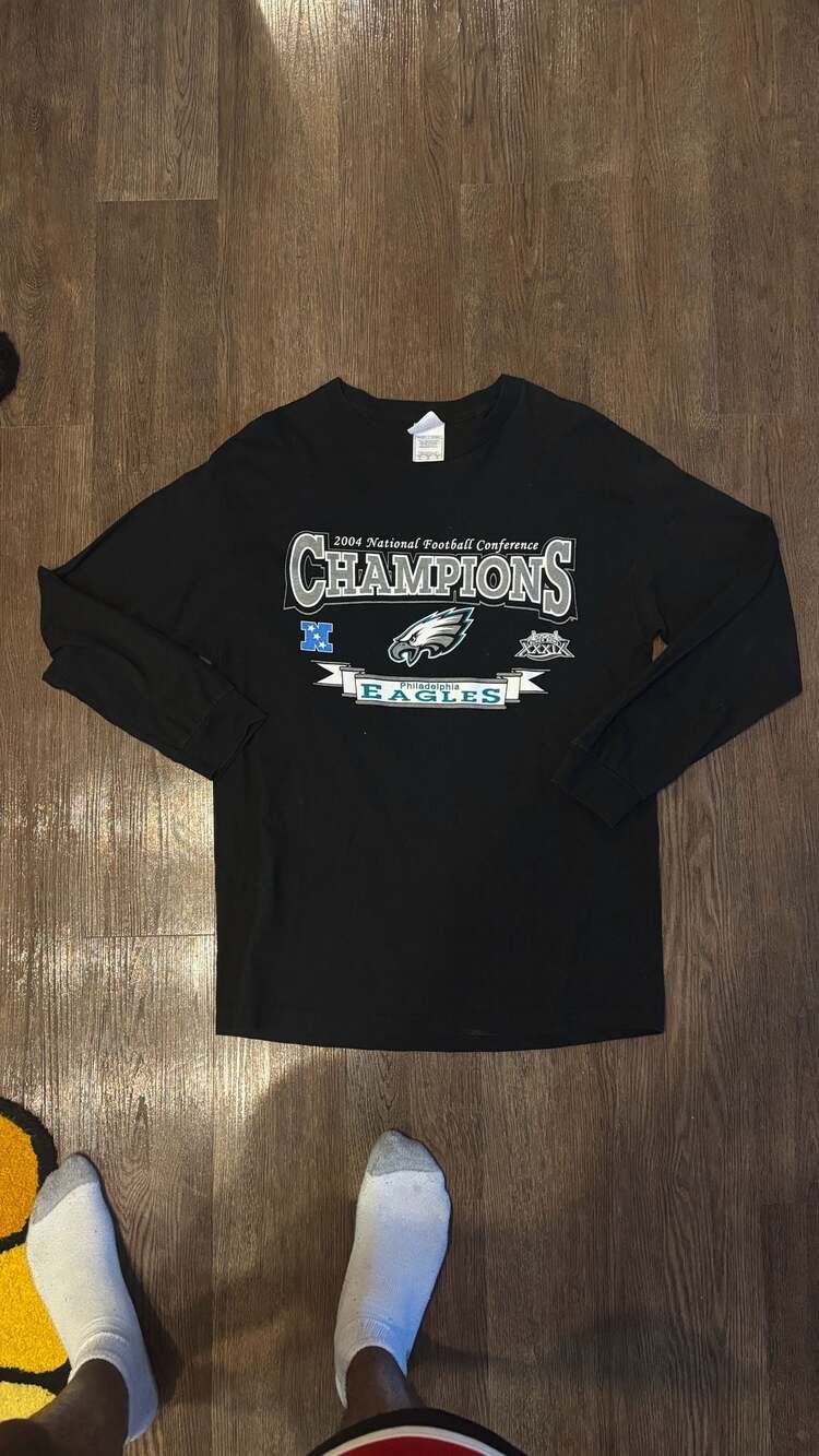 Vintage 2004 Philadelphia Eagles NFC Champions Long Sleeve